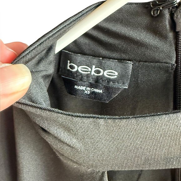 Bebe Sleeveless Gold Bar Black Jumpsuit Size XS - Picture 5 of 13